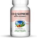 Maxi Health CO Q10 Supreme 100 - Coenzyme Q10 - with Vitamin E - Heart Health - 60 Capsules - Kosher