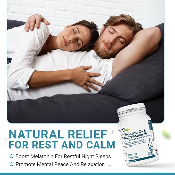 Chelated Ca &amp Multi-Minerals Capsules 400mg Calcium and 200mg Magnesium with 7.5mg Zinc Supplements 2 Packs of 90 Bones and Teeth Support Capsules Serving Size: 2 60 Days Supply