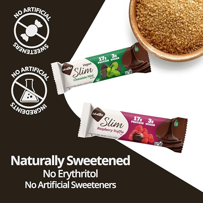 NuGo Slim 12ct Variety 16-17g Protein 3g Sugar High Fiber Low Net Carb Keto Friendly Gluten Free