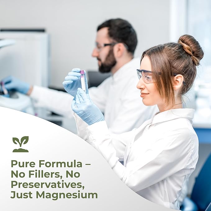 Gade Nutrition Pure Magnesium Malate Powder | Non-GMO Gluten-Free Filler Free Highly Absorbable | USA Made