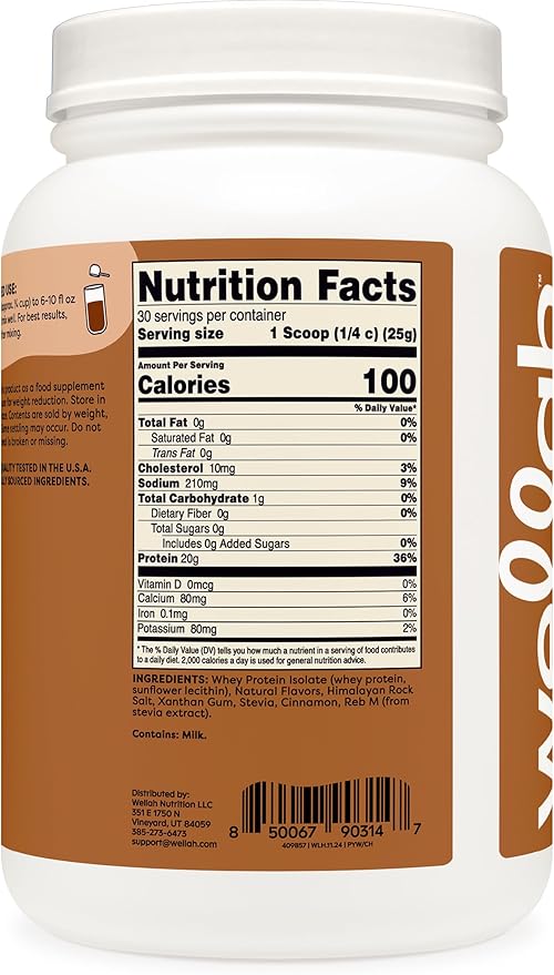 Wellah Protein Your Whey (30 Servings Chai Flavored) - Whey Protein Isolate