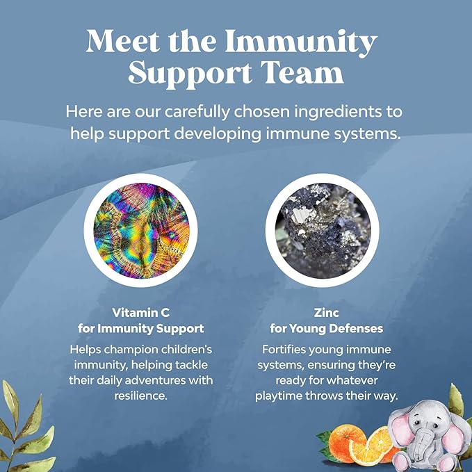 Bundle of Kids Multivitamin Gummies for Immunity with Vitamins A C D3 E B and Kids Immunity Gummies - Delicious Vitamin C with Zinc and Echinacea Immune Booster - Vegan Gluten Free and Gelatin Free