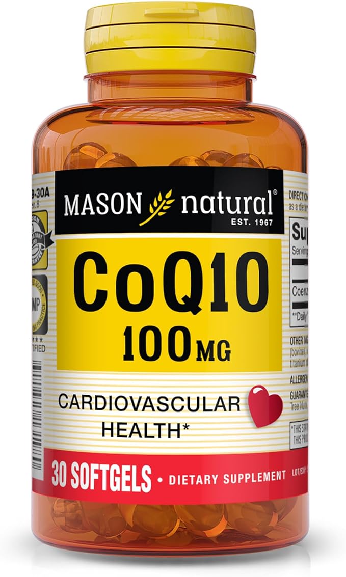 Mason Natural Co Q-10 100 Mg 30 Softgels