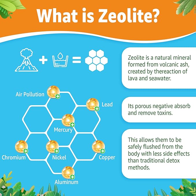 Zeolit Detox Gummies for Kids &amp Adults + Mens Multivitamins Gummies for Energy Immunity