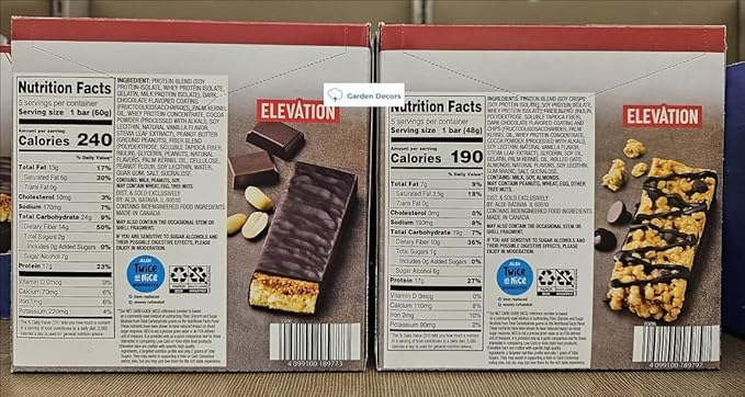 Generic Elavation Protein Meal Advance Bar Keto Support Chocolate Peanut Butter &amp Chocolate Chip Granola (Two Boxes)