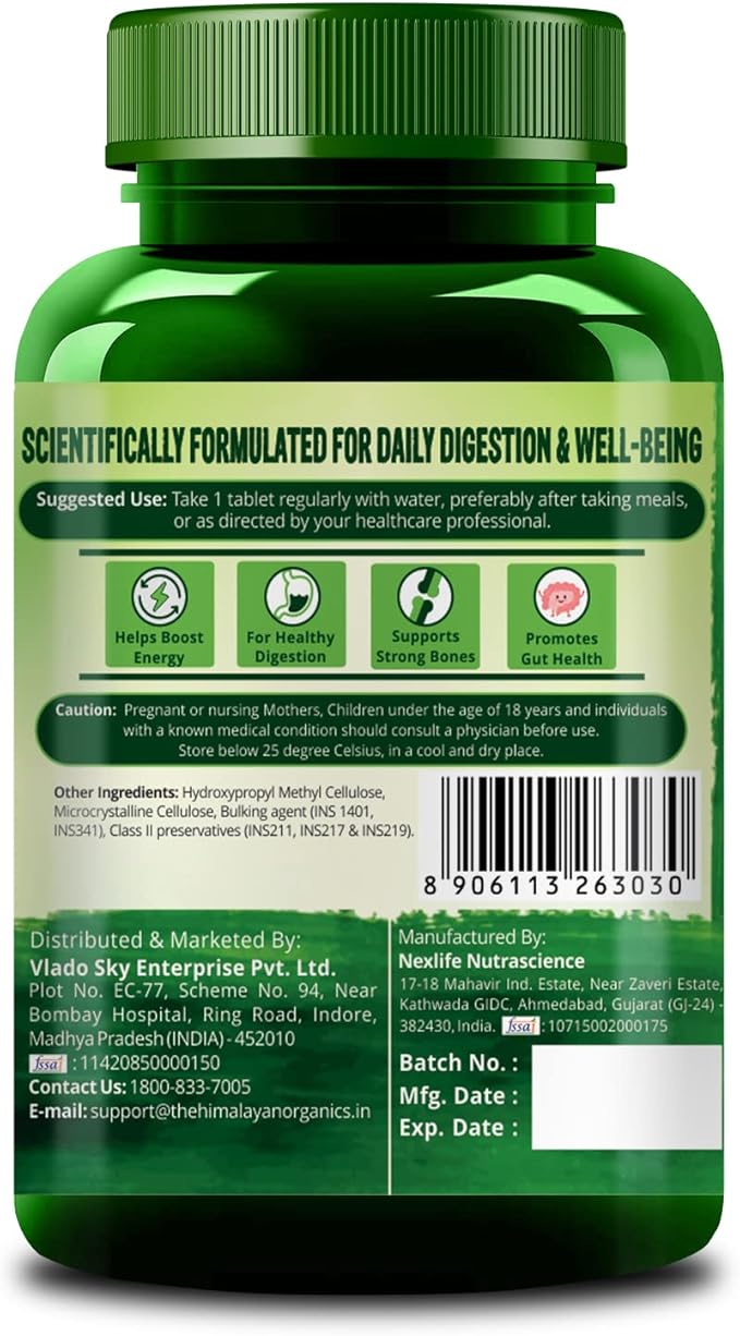 Himalayan Organics Multivitamin with Probiotics for Men &amp Women with 45 Ingredients - 60 Tablets