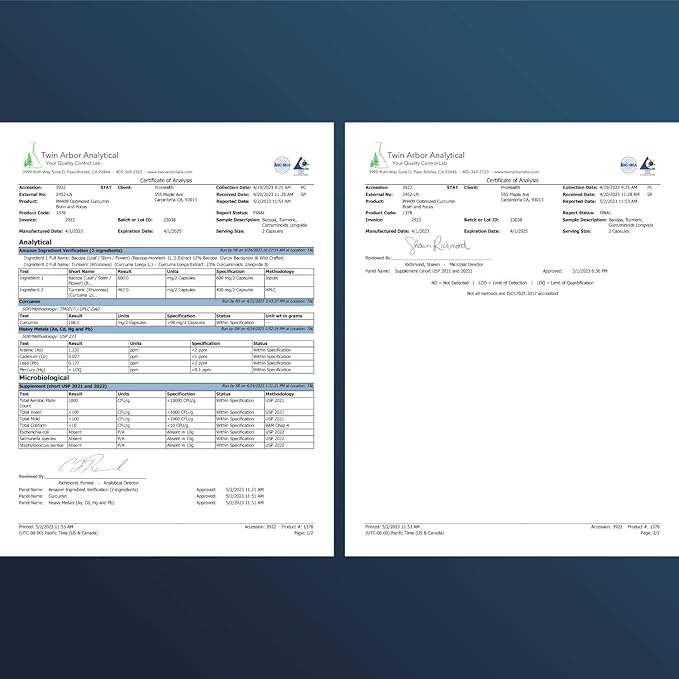 ProHealth Optimized Curcumin Brain and Focus (60 Capsules)
