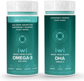 Iwi Omega-3 Minis &amp DHA Omega-3 Bundle 30 Servings Vegan Plant-Based Algae Omega 3 Krill &amp Fish Oil Alternative No Fishy Aftertaste