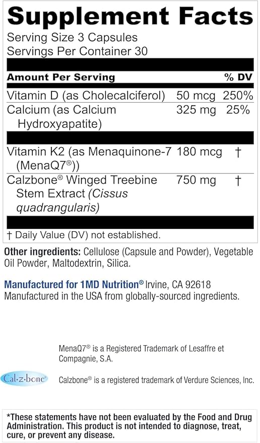 1MD Nutrition Bone Support Bundle - Includes Collagen Peptides and OsteoMD for Comprehensive Bone Support
