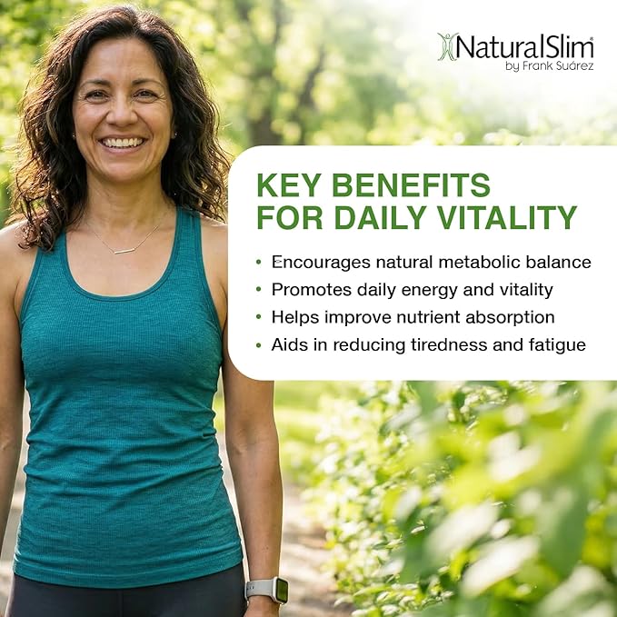 NaturalSlim Metabolic Vitamins - Combination of High Potency Multivitamins Minerals B Complex Msm &amp Digestive Formula Supplements for Men &amp Women - Energy &amp Metabolism Support - 3pack
