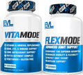 FLEXMODE Joint Supplement with Glucosamine Chondroitin MSM (30 Servings) Plus Advanced Daily Multivitamin for Men with Essential Vitamins Minerals &amp Phytonutrient Complex (60 Servings)