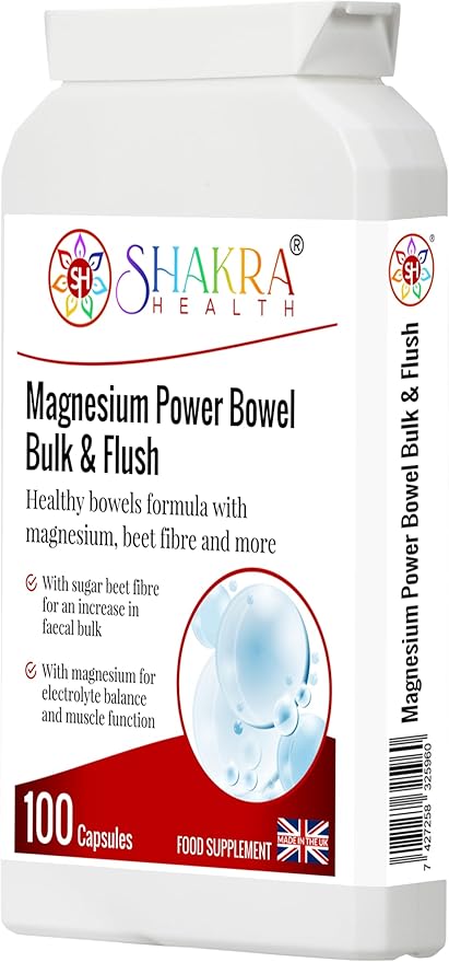 Magnesium Power Bulk &amp Flush. A Magnesium Based Formula to Support Long-Term Bowel Hydration Health &amp Removal of Colonic Plaque | Shakra Health