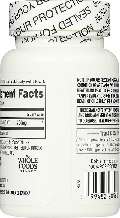 365 by Whole Foods Market CoQ10 200mg Vegan 60 Count