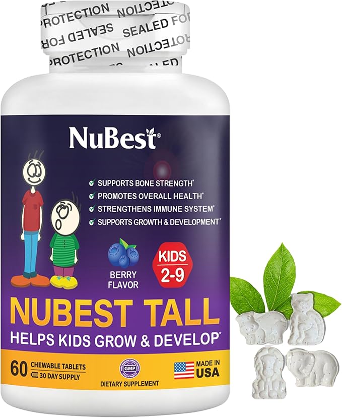 NuBest Bundle Daily Wellness Immune &amp Comprehensive Development Kids 60 Count Multivitamin Chewables and Immune Multivitamin Gummies for Kids &amp Teens