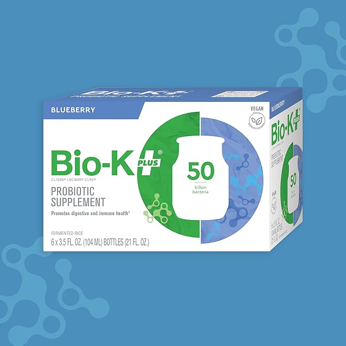 Bio-K Plus Organic Blueberry Rice Bio-K 6 Pack 3.5 Fz