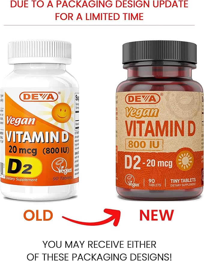 Deva Vegan Vitamins Vitamin D 800Iu Vegan 90 Tab12
