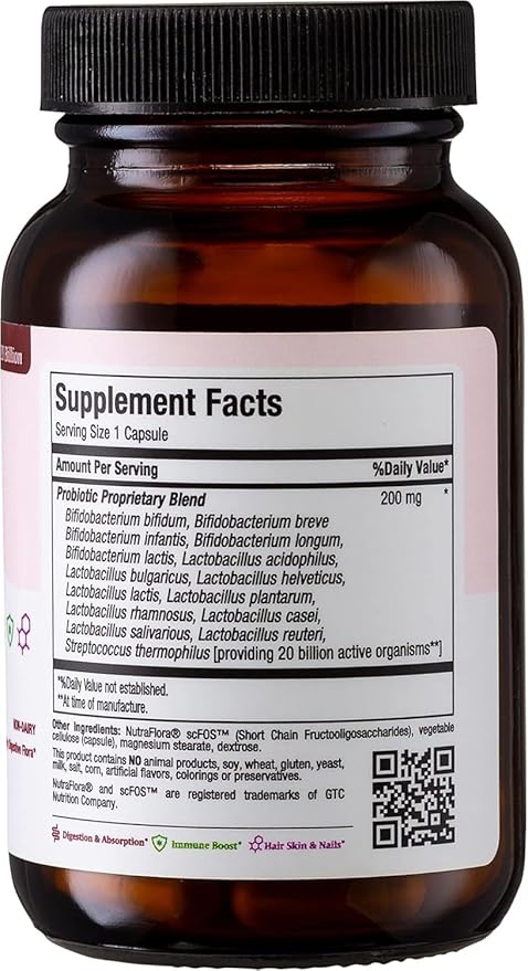 Maxi Health Probiotics for Digestive Health and Gut – 15 Strains 20 Billion CFU Active Organisms - Probiotics for Men and Women – Daily Probiotic for Digestive Support 30 Capsules