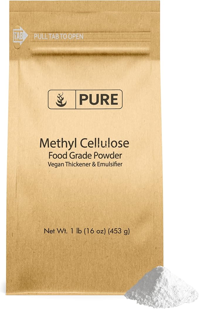 Pure Original Ingredients Pea Protein Powder &amp Methylcellulose Bundle (1lb) Thickeners Food Grade