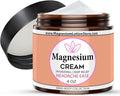 Magnesium Cream for Headache Migraines Muscle Soreness Cramps Relief with Shea Butter Coconut Oil Aloe Vitamin E - Magnesium Cream for Calm &amp Relaxation - Peperminty Scent - 4fl oz - USA Mad