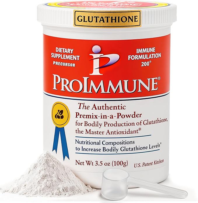 Glutathione Supplement 2 Month Supply of Glutathione Powder Precursor – ProImmune Immune Formulation 200® for Powerful Immune Support - Doctor-Formulated Antioxidant Complex 62 Servings