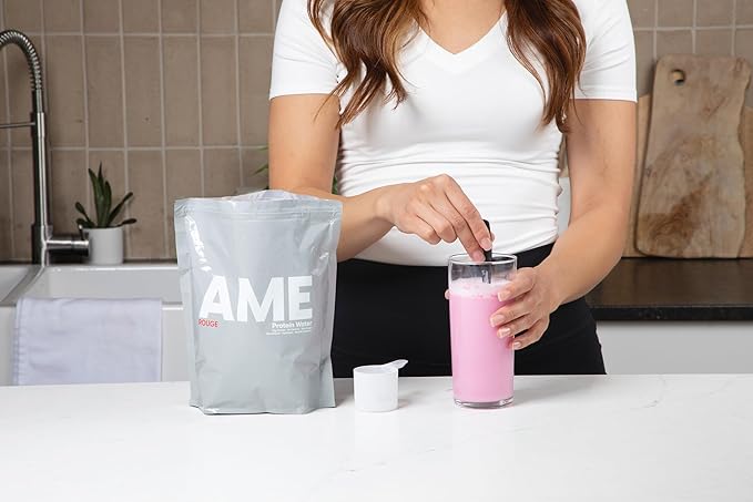 AME Protein Powder | Rouge (Watermelon) - 20g of Protein 20 Servings Per Bag Protein for Muscle Recovery Mix with Water