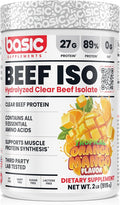 Hydrolyzed Clear Beef Isolate Protein Powder 27g Protein 9 Essential Amino Acids Fat-Free Dairy-Free Sugar-Free Lactose-Free Supports Muscle Protein Synthesis