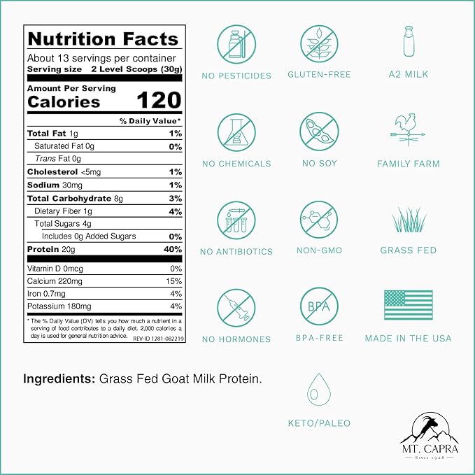 Mt. Capra Caprotein and Clean Whole Protein + Fermented Protein