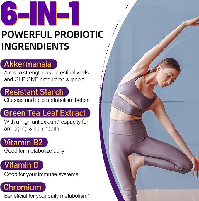 300 Billion AFU Akkermansia Probiotic | Supplement for Women &amp Men Akkermansia Muciniphila for Akkermansia Digestive Gut Immune Enhances Gut Digestive Lining function Akka Superbiotics - 2 P