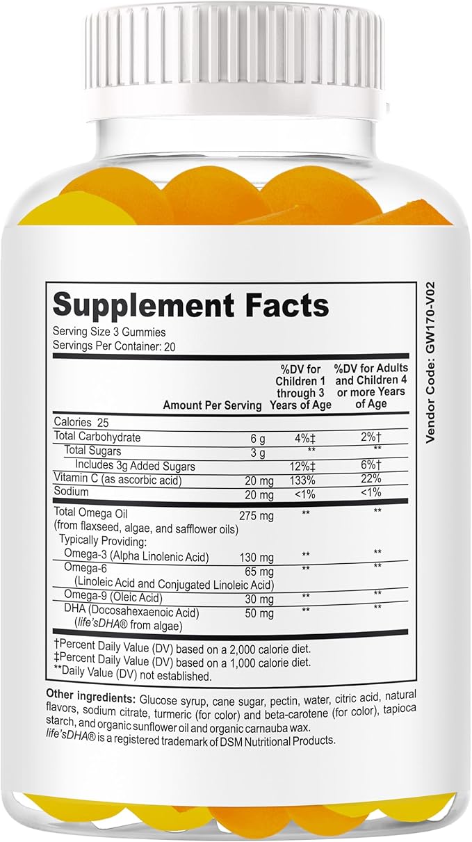 B.Genius Focus Gummies for Kids &amp Teens – Kids Focus and Attention Supplements – Memory &amp Concentration –Plant-Based Focus Supplement for Clarity Learning &amp Cognitive Health-60ct