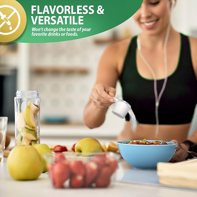 Braidz OptiFiber Prebiotic Fiber Supplement Wheat Dextrin Fiber Powder Unflavored 190 Servings 25.6 Ounces with a Scoolpy 1 Tablespoon Measuring Spoon