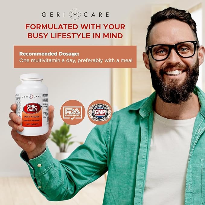 GeriCare Multivitamin Supplement Tablets (Bottle of 1000)