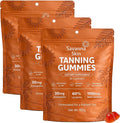 Savanna Skin Tanning Gummies with Vitamin C &amp E Astaxanthin Beta Carotene Skin Radiance &amp Hydration for Natural Looking Glow Bronzing Non-GMO Vegan &amp Sugar Free - 60 Count (3)