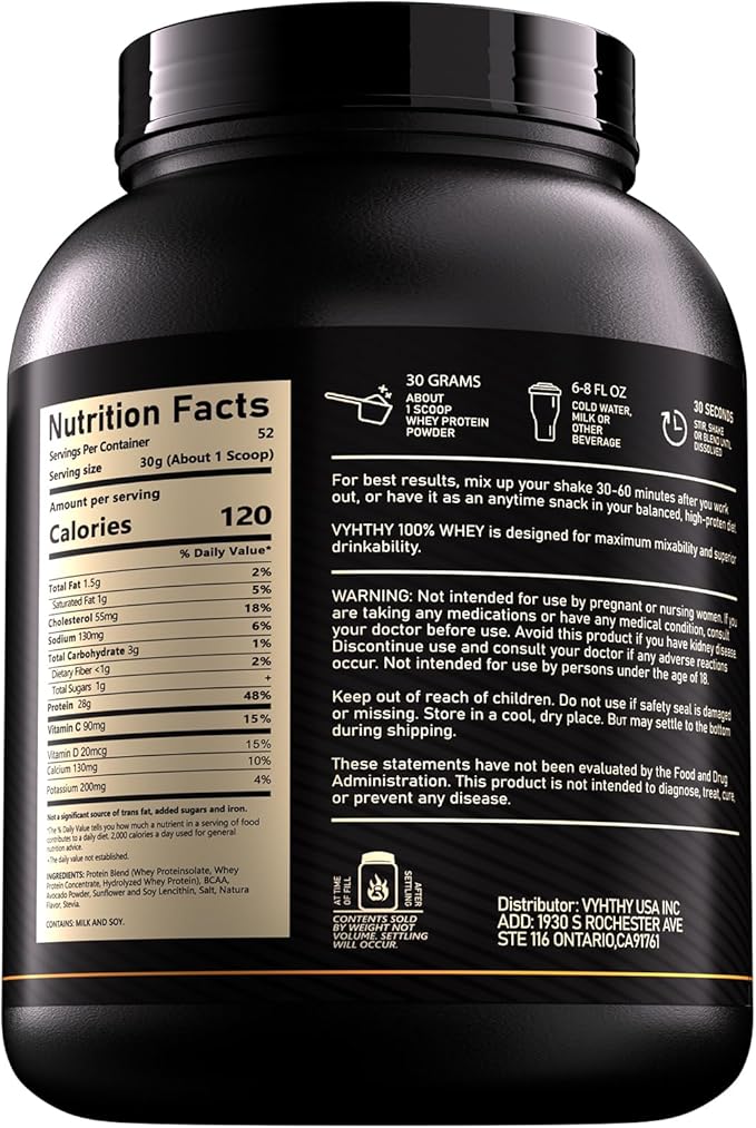 Avocado Flavored Whey Protein Powder 24g Protein per Serving Fast-Absorbing Concentrated whey Protein Low Sugar Gluten-Free Natural Flavor3.5lbs(56oz)