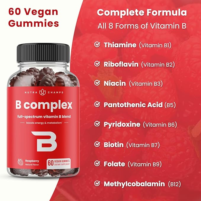 NutraChamps Biotin &amp B Complex Gummies