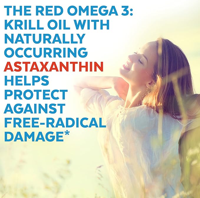 Viva Naturals Antarctic Krill Oil 1250 mg Omega 3 EPA DHA and Astaxanthin Joint Support and Brain Supplement with Antioxidant Properties No Fishy Aftertaste (Pack of 6)