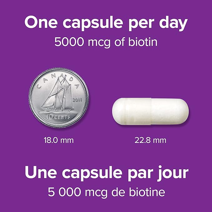 Webber Naturals Biotin 5000 mcg 60 Vegetarian Capsules