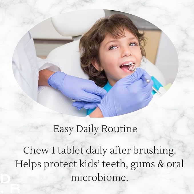 Dentabiom Bundle – Adult &amp Kid Probiotic Chewable Tablets for Oral Health Sugar-Free 60 Count (Mint + Blueberry)