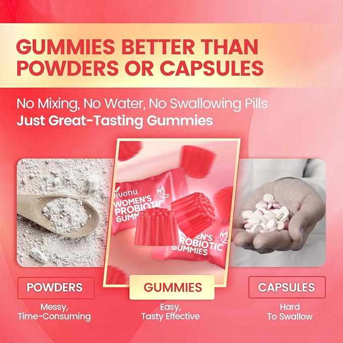 VivoNu Viginal Probiotic for Women Women Probiotic Gummies Feminine Balance Gummies Cranberry Probiotics for Woman Vaginigal Health Yeast Ph Balance| 60 Gummies