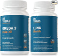 Dr. Tobias Omega 3 Fish Oil &amp Lung Health Supplements for Heart Brain &amp Immune Support Lung Cleanse &amp Detox Formula for Bronchial &amp Respiratory System 60 Capsules