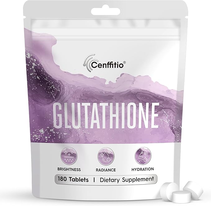 Glutathione Supplement – Skin Brightening Formula with Vitamin C Niacinamide Licorice Extract Collagen &amp Hyaluronic Acid – for Skin Brightness Radiance &amp Hydration – 180 Tablets