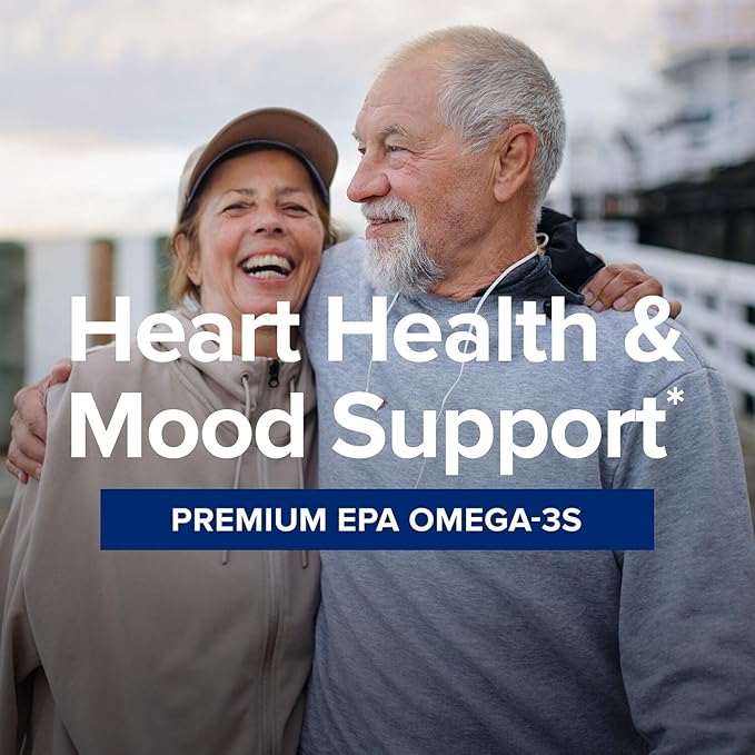 GNC Triple Strength Fish Oil EPA 1000 Mini 1000mg Omega 3 Mini Softgels Supports Eye Brain Skin Healthy Triglycerides Heart Joint Coated to Control Fishy Burps 45 Servings