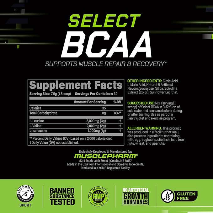 Muscle Pharm Combat 4lb Chocolate Protein and MusclePharm Blue Raspberry BCAA's