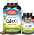 Carlson - Cal-600 600 mg Calcium Bone Support Healthy Teeth &amp Optimal Wellness 100+30 Softgels