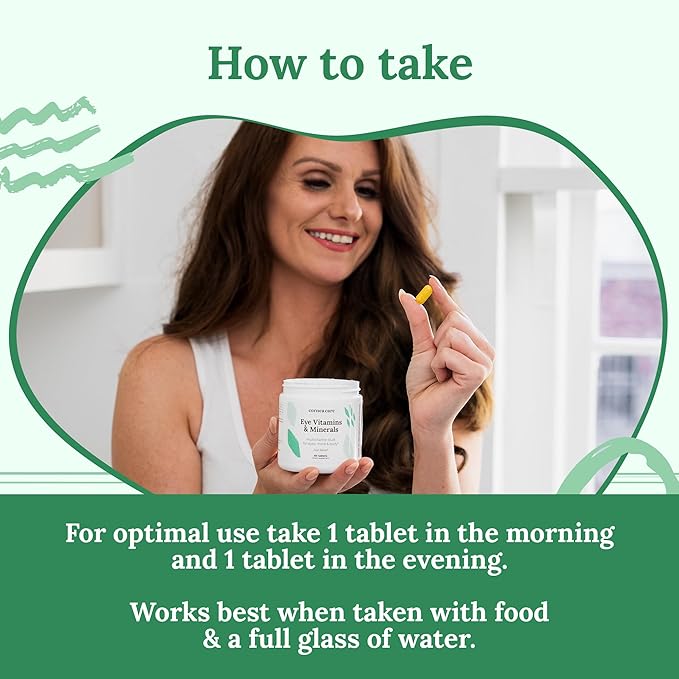 CorneaCare Vitamins and Minerals | Multivitamin for Vision &amp Health | Dry Eye Supplements | 60 Tablets