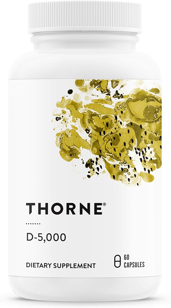 THORNE - Bone Health Bundle - Vitamin K &amp Vitamin D-5000 Combo for Strong Bones - 30 to 60 Servings