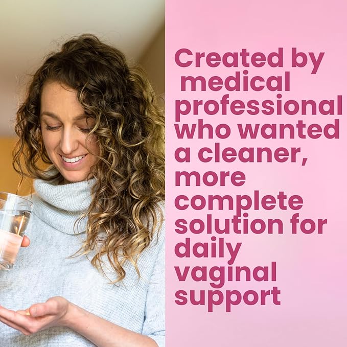 Vaginal Probiotic + Prebiotic for Women – Supports pH Balance Yeast &amp Odor – with Lactobacillus rhamnosus reuteri – Gut &amp Feminine Health – 60 Capsules