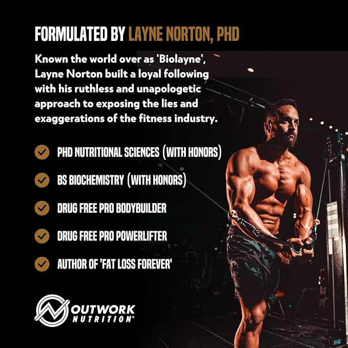 Outwork Nutrition Whey Isolate Protein Powder - Accelerates Muscle Building &amp Recovery - Low Lactose Gluten-Free - Post Workout Supplement - Enhanced Protein Synthesis Peanut Butter 1.8lbs