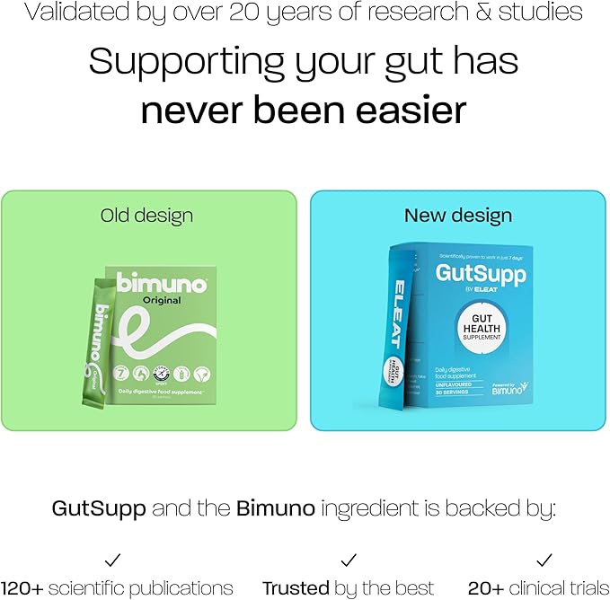BIMUNO Prebiotic Fibre Supplement for Gut Health | High-Fibre Tasteless Soluble Powder | Supports Digestive Function | Suitable for Vegetarians | 30-Day Supply