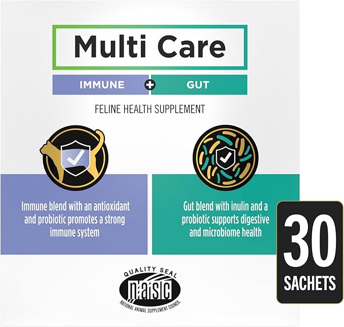 Purina Pro Plan Veterinary Cat Supplements Multi Care Feline Supplement – Digestive Probiotics for Cats – Immune Support Cat Supplement - 30 ct. Box