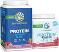 Vegan Protein Powder Plant Based Organic Protein | Berry 30 Servings &amp Vegan Protein Refresh Clear Protein | 30 Servings Raspberry Flavored
